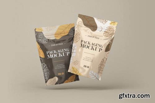 CreativeMarket - Stand Up Pouch Mockup Set 5284160