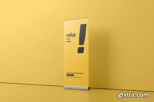 CreativeMarket - Roll Up Banner Mockup 5227544