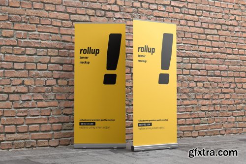 CreativeMarket - Roll Up Banner Mockup 5227544