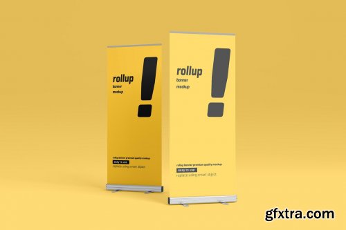 CreativeMarket - Roll Up Banner Mockup 5227544