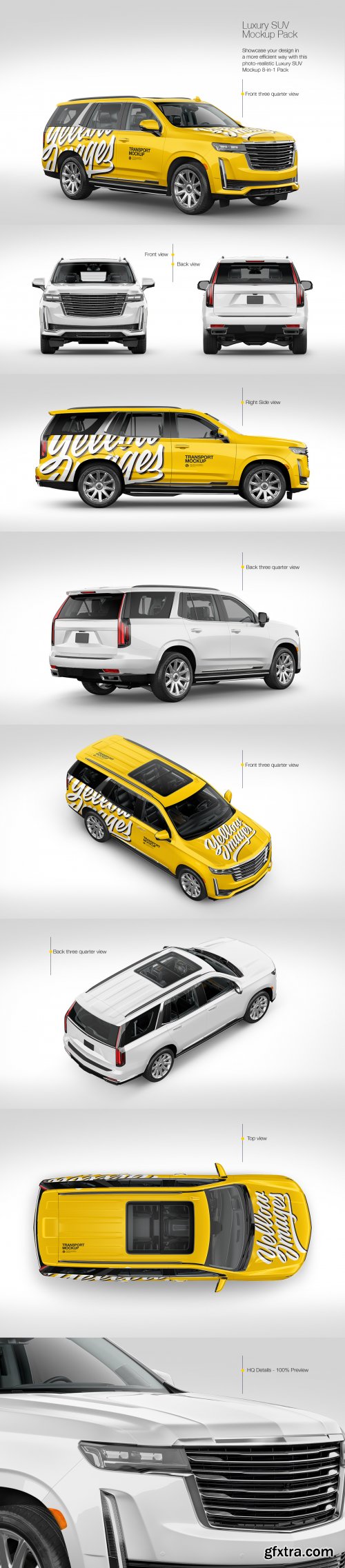 Luxury SUV Mockup Pack 66056