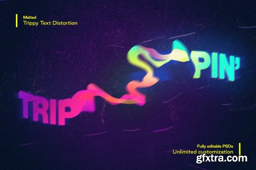 CreativeMarket - Melted - Trippy Text Distortions 5194163