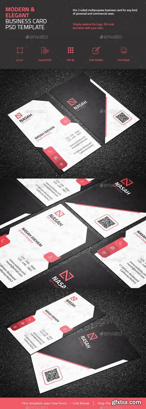 GraphicRiver - Modern Elegant Business Card 28293325