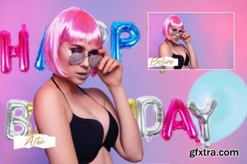 CreativeMarket - 50 Birthday Balloon PNG Overlays 4990999