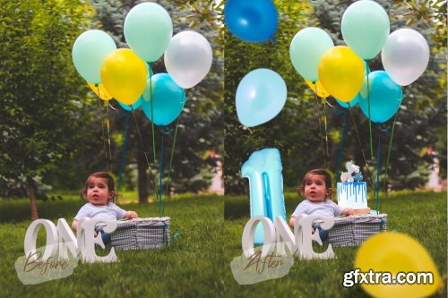 CreativeMarket - 50 Birthday Balloon PNG Overlays 4990999