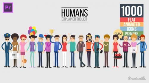 Videohive - Humans Explainer Essential Graphics 