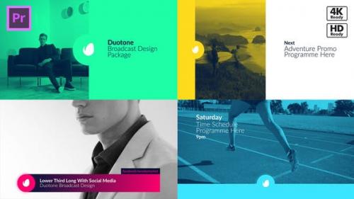 Videohive - Duotone Broadcast Package Essential Graphics | Mogrts