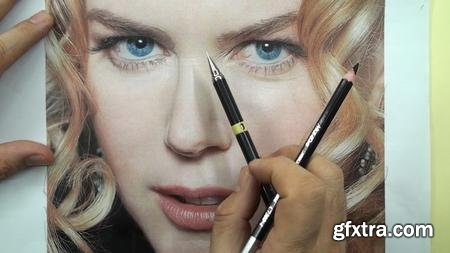 Nicole Kidman Portrait Drawing