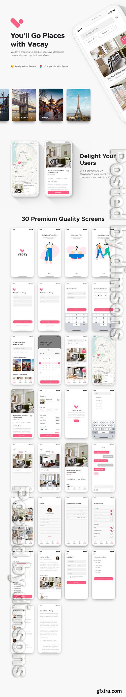 Vacay Accommodation Booking UI Kit