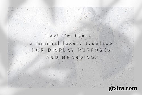 Laura - A Minimal Luxury Font