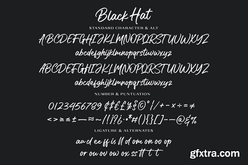 CM - Black Hat Font 4634346