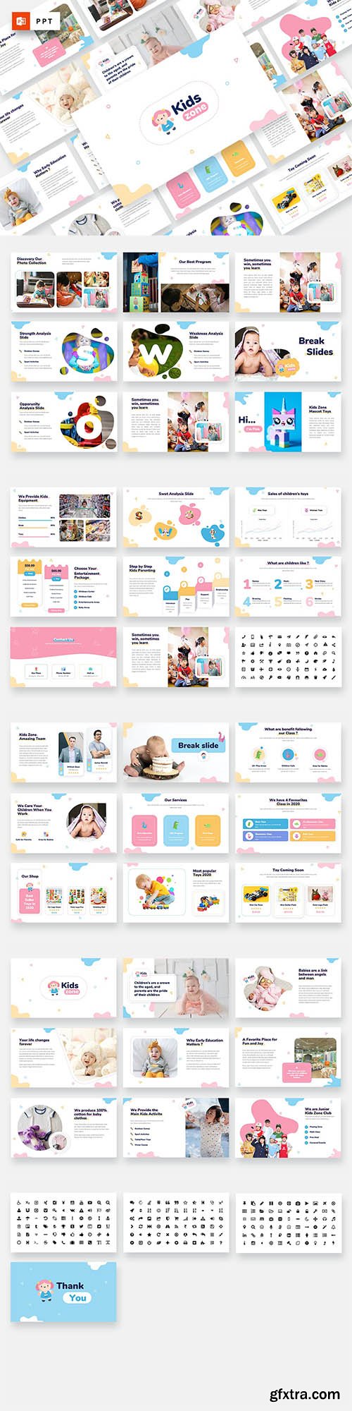 Kids Zone - Kids & Baby Powerpoint Template