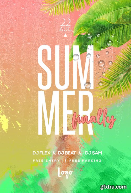 Summer Finally  - Premium flyer psd template