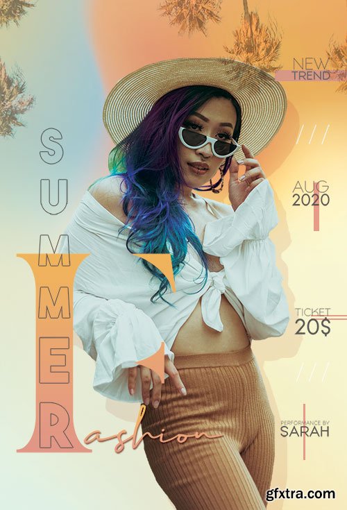 Summer Fashion  - Premium flyer psd template