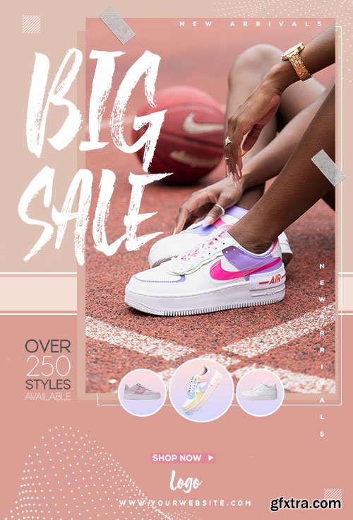 Shoes Sale  - Premium flyer psd template