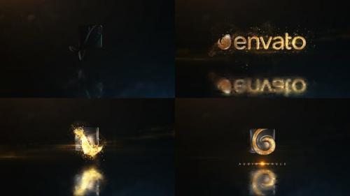 Videohive - Glowing Particals Logo Reveal 29 : Golden Particals 08