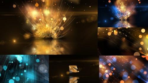 Videohive - Glowing Particals Logo Reveal 30 : Golden Particals 09