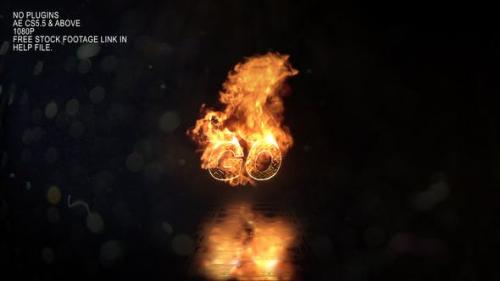 Videohive - Realistic Fire Logo 3