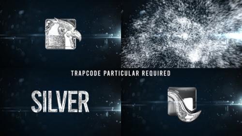 Videohive - Glowing Particals Logo Reveal 34 : Silver Particals 01