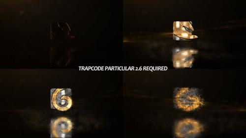 Videohive - Glowing Particals Logo Reveal 35 : Golden Particals 11