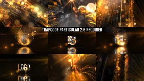 Videohive - Glowing Particals Logo Reveal 36 : Golden Particals 12