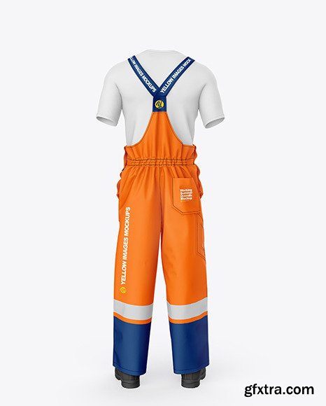 Working Summer Overalls Mockup 65838