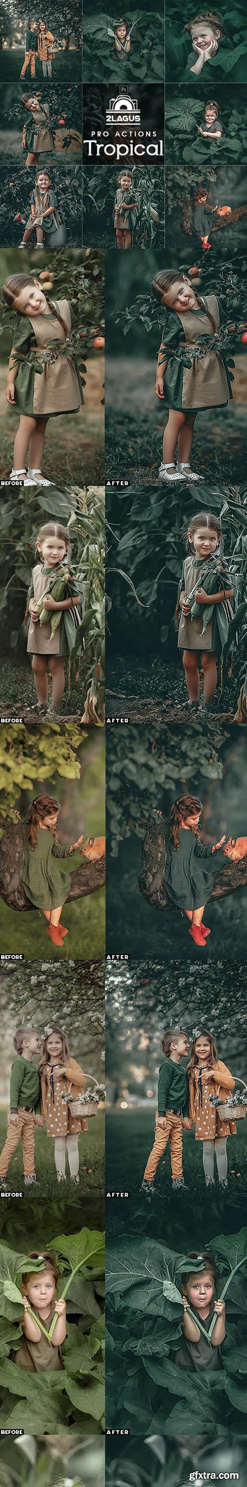 GraphicRiver - Tropical Photoshop Actions 27184823