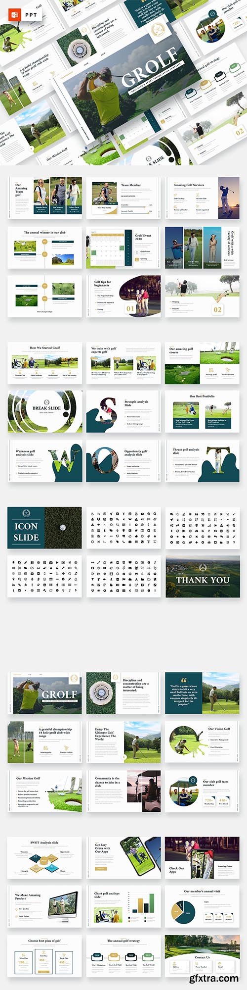 GROLF - Golf Club & Sport Powerpoint Template