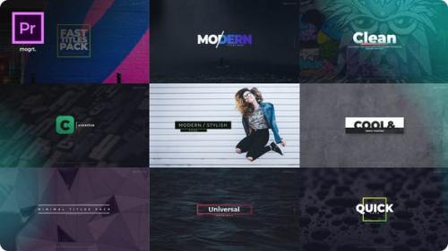 Videohive - Fast Titles I Essential Graphics