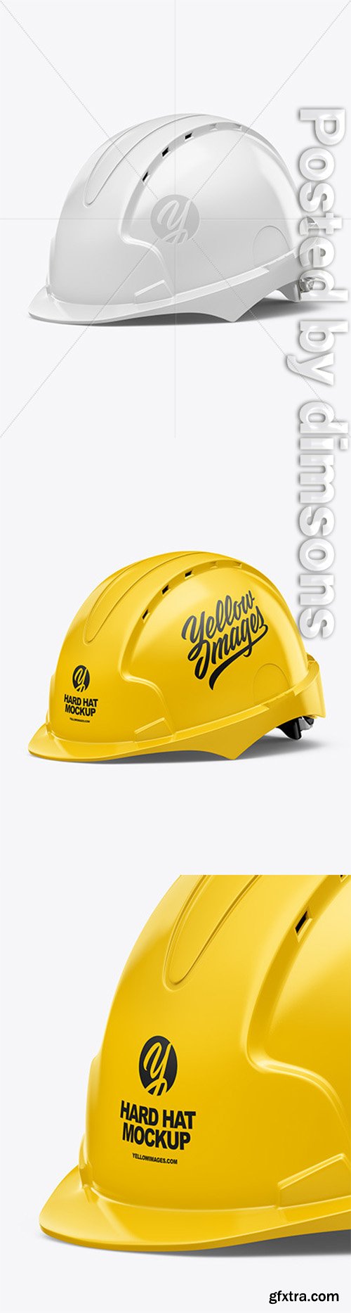 Glossy Hard Hat Mockup 50284