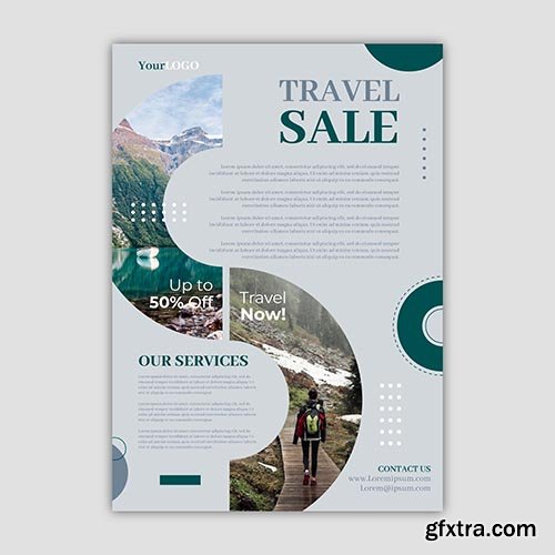 Travel Sale Flyer Template Concept