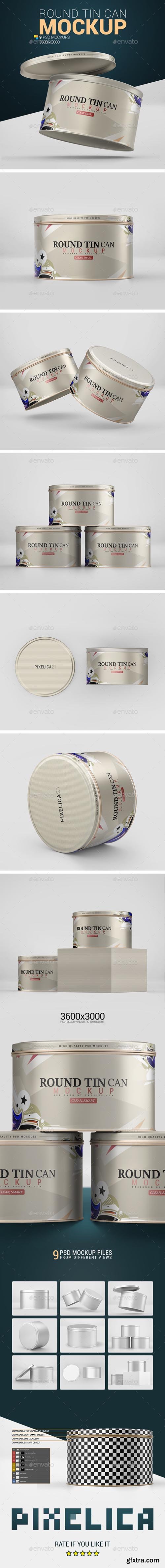 GraphicRiver - Round Tin Can Mockup 27503349