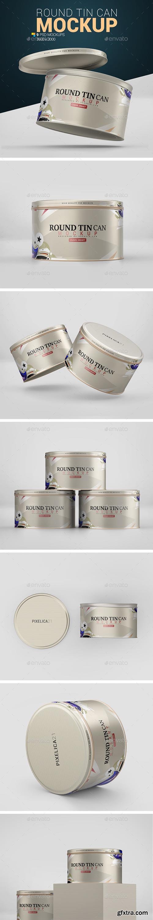 GraphicRiver - Round Tin Can Mockup 27503349