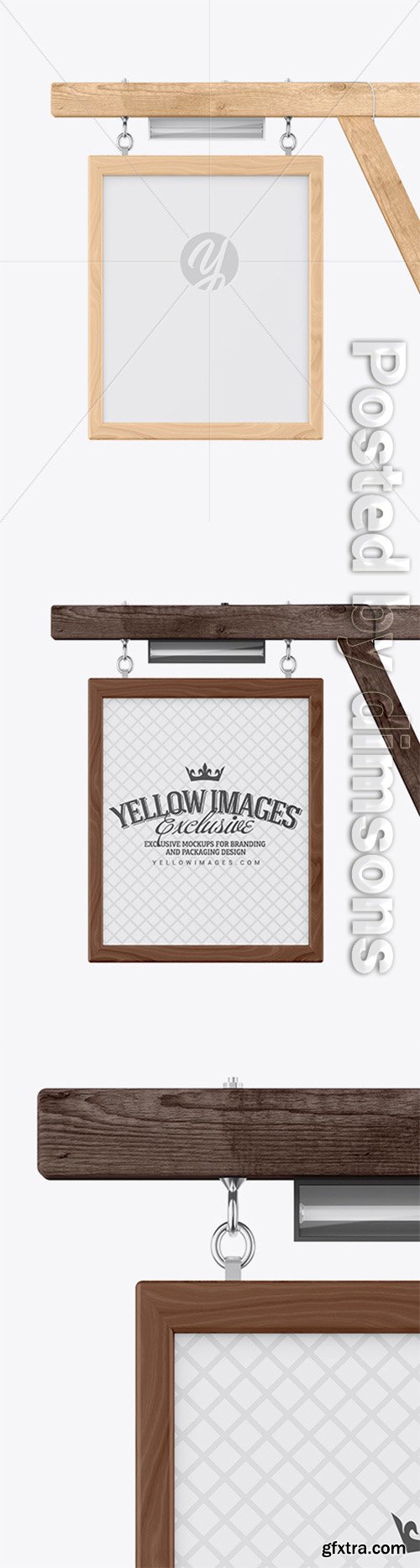 Wooden Sign Mockup 62658