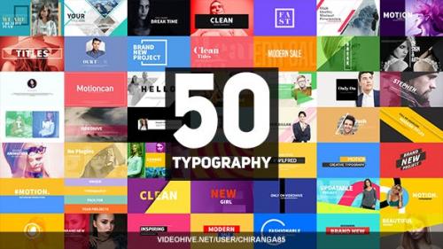 Videohive - 50 Typography