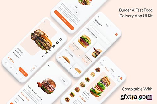 Burger & Fast Food Delivery App UI Kit