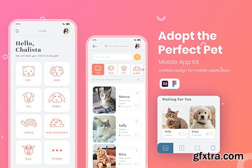 UI Mobile Kit Pet Adoption