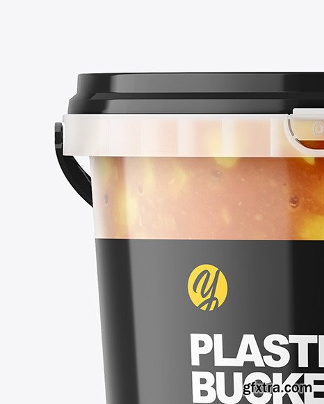 Plastic Bucket with Sauce Mockup 66747