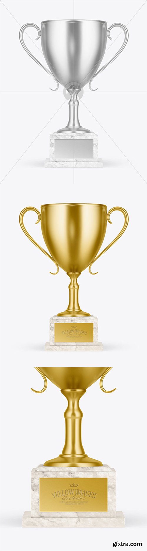 Winner Cup with Marble Stand Mockup 63461