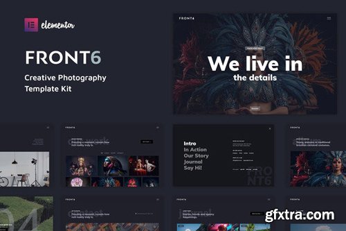 ThemeForest - FrontSix v1.0 - Creative Photography Template Kit - 28398667