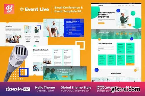 ThemeForest - EventLive v1.0 - Small Conference & Event Template Kit - 28397980