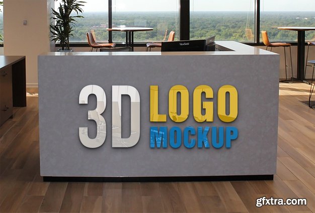 MockUp King 3D Logo Template