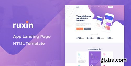 ThemeForest - Ruxin v1.0 - App Landing Page HTML Template - 28164889