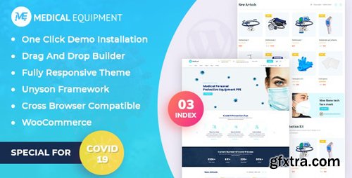 ThemeForest - Medical Equipment v1.0 - eCommerce WordPress Theme (Update: 6 September 20) - 27751476