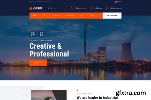 ThemeForest - Dustri v1.0 - Factory Industrial Template Kit - 28428748