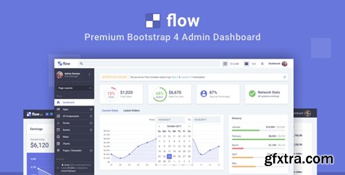 ThemeForest - Flow Pro v1.2.2 - Bootstrap 4 Admin Dashboard - 20980351