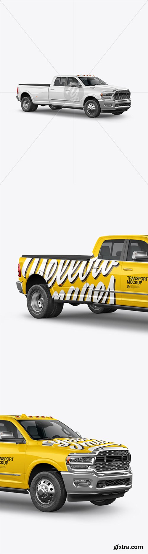 Pickup Truck Mockup - Half Side View 64087