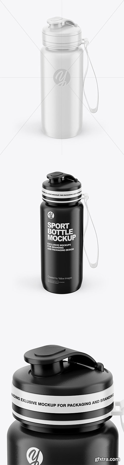 Glossy Sport Bottle Mockup 64735