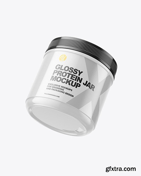 Glossy Protein Jar Mockup 66847