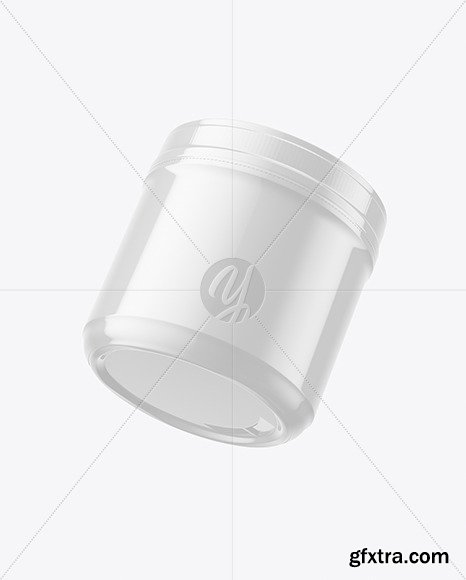 Glossy Protein Jar Mockup 66847